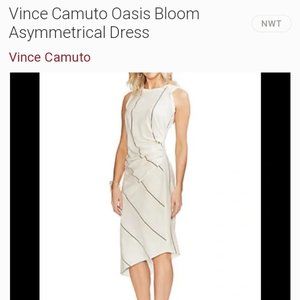 Vince Camuto Oasis Bloom Asymmetrical Dress